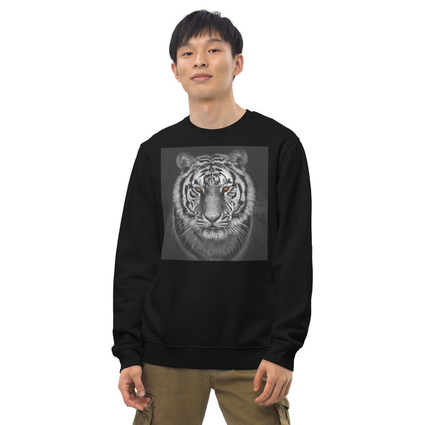 Tiger Black & White Unisex eco sweatshirt