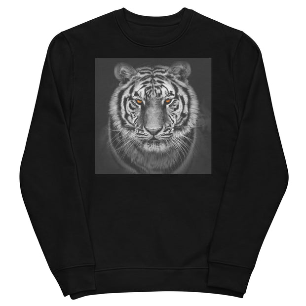 Tiger Black & White Unisex eco sweatshirt