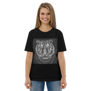 Tiger Black & White Unisex organic cotton t-shirt