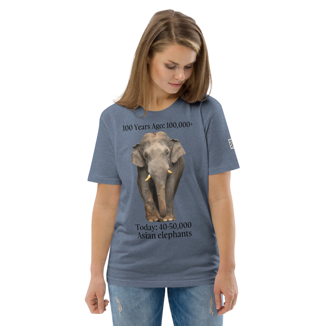 Save Asian Elephants Unisex organic cotton t-shirt