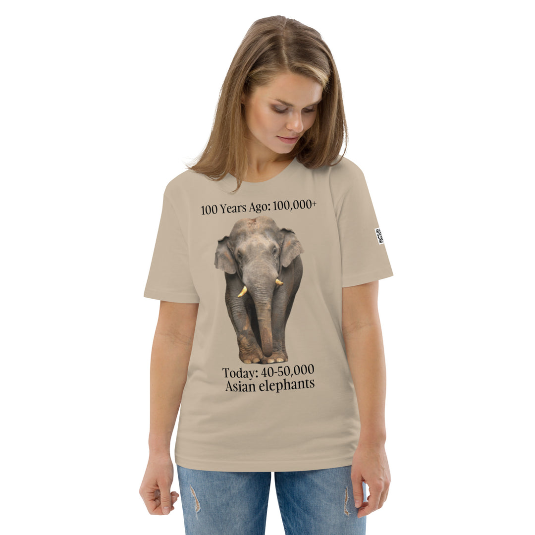Save Asian Elephants Unisex organic cotton t-shirt